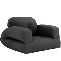 Matelas futon et fauteuil 2 en 1 HIPPO anthracite 90x200 en - Ferme - Anthracite - Karup Design