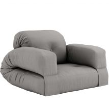 Matelas futon et fauteuil 2 en 1 HIPPO gris 90x200 en - Ferme - Gris - Karup Design