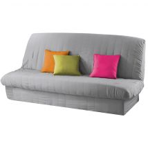 Housse Clic-Clac Matelassée Dos Nu Grise 140x200 en - - Gris - Douceur D'intérieur