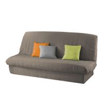 Housse Clic-Clac Matelassée Dos Nu Taupe 140x200 en - - Taupe - Douceur D'intérieur