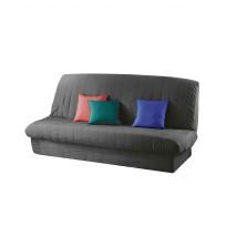 Housse Clic-Clac Matelassée Dos Nu Béton 140x200 en - - Anthracite - Douceur D'intérieur