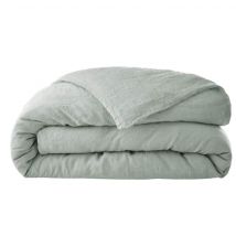 Housse de couette lin lavé vert 240x220 en - - Vert - Terre de Nuit