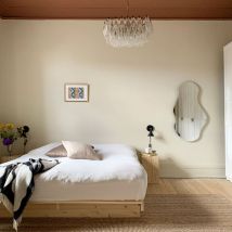 Lit KANSO en pin massif naturel 160x200 en Pin Massif - - Bois clair - Karup Design