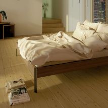 LIT CORE en pin massif foncé 180x200 en Pin Massif - - Bois foncé - Karup Design