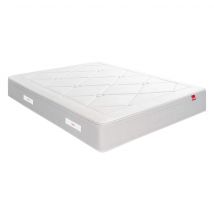 Matelas Epeda ressorts multi-actif et laine L’Échappée 140x200 en - Mi-Ferme - Blanc - Epeda