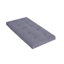 Matelas futon gris clair en coton 90x200 en - Ferme - Gris - Terre de Nuit
