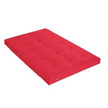 Matelas futon rouge coeur en latex 140x200 en - Ferme - Rouge - Terre de Nuit