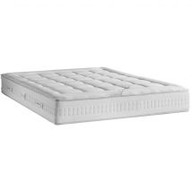Matelas ressorts 1200 + mousse mémoire confort très moelleux 28cm 90x190 en - Ferme - Blanc - Literie Duvivier