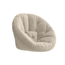 Matelas futon nid douillet 2 en 1 NIDO 90x180 beige en Coton - Beige - Karup Design