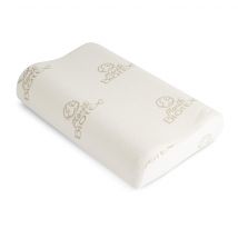 Oreiller ergonomique 100% latex naturel Haumea 40x60 en - Non - Ecru - Biotex