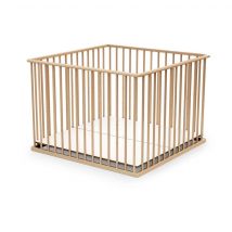 Parc bébé pliant en bois massif 100x100
