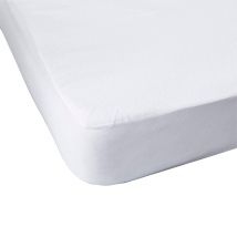 SweetNight - Protège matelas anti-acariens imperméable molleton 100% coton 90x200 - - Blanc
