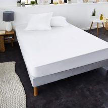 SweetNight - Protège matelas anti-acariens Greenfirst imperméable molleton 100% coton 2x80x200 - - Blanc