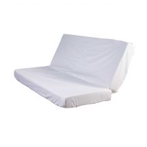 Terre de Nuit - Protège matelas molleton 100% coton pour clic-clac 120x190 - - Blanc