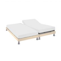Protège matelas anti-acariens Microstop molleton imperméable - bonnet 27 cm TPR pour sommier articulé