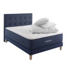 Ensemble Matelas + Sommier 180x200 - 2 personnes Ressorts Ferme Someo