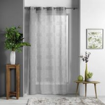 Voilage à oeillets Ajouréla gris 140x240 cm en - - Gris - Douceur D'intérieur