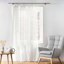 Voilage Belani blanc 140x240 cm en - - Blanc - Douceur D'intérieur