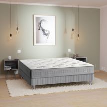 Ensemble Matelas + Sommier 140x200 - 2 personnes Ressorts Ferme Simmons