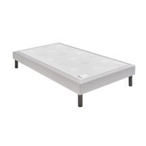 Sommier Nature confort ferme 15 cm - Epeda gris souris 80x190 en Epicéa - Gris souris