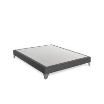 Sommier Tempur déco encastrable anthracite 90x200 en Bois - Anthracite