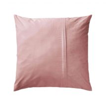 Terre de Nuit - Taie d'oreiller 100% coton broderie anglaise rose 63x63 - - Rose - Uni - 57 fils/cm²
