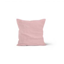 Taie d'oreiller percale rose