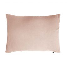 Terre de Nuit - Taie d'oreiller double gaze de coton rose 50x70 cm - - Rose - Uni