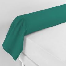 Taie de traversin Biolina en coton biologique émeraude 85x185 en - - Vert émeraude - Douceur D'intérieur
