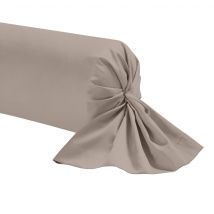 Taie de traversin percale lin 180 cm en - - Naturel - Terre de Nuit