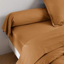 Taie de traversin coton percale Jaune 140 cm - SOMEO en - - Jaune - Someo