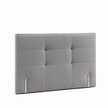 Tête de lit Tempur Quadro Gris 140 cm en Bois - Gris