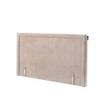 Tête de lit Tempur Pure 160 cm Velours Gris Perle en Bois - Gris clair