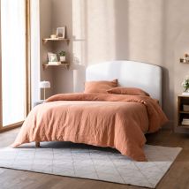 Tête de lit déco bouclette 145 cm blanc en Polyester - - Blanc - Terre de Nuit