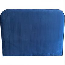 Tête de lit MARSELLA 160 cm en velours bleu - Terre de Nuit en Velours - Bleu