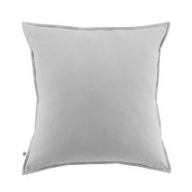 Terre de Nuit - Taie d'oreiller flanelle gris 63x63 cm - - Gris - Uni