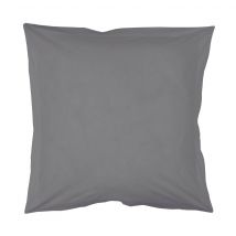 Douceur D'intérieur - Taie d'Oreiller Douceur D'Intérieur Grise 63x63 - Uni - 1