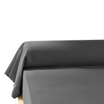 Taie de traversin flanelle anthracite 160 cm en - - Anthracite - Terre de Nuit