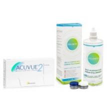 Acuvue 2 (6 Linsen) + Solunate Multi-Purpose 400 ml mit Behälter