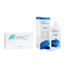 Acuvue 2 (6 Linsen) + Vantio Multi-Purpose 360 ml mit Behälter