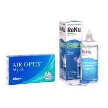 Air Optix Aqua (6 Linsen) + ReNu MultiPlus 360 ml Sparset