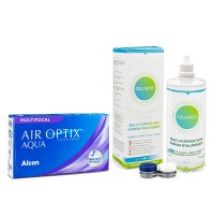 Air Optix Aqua Multifocal (6 Linsen) + Solunate Multi-Purpose 400 ml mit Behälter