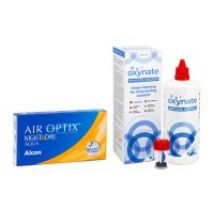 Air Optix Night &amp; Day Aqua (6 Linsen) + Oxynate Peroxide 380 ml mit Behälter
