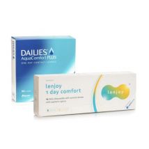 DAILIES AquaComfort Plus (90 Linsen) + Lenjoy 1 Day Comfort (10 Linsen)