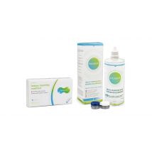 Lenjoy Monthly Comfort (6 lenses) + Solunate Multi-Purpose 400 ml with case