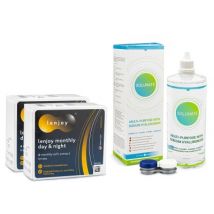 Lenjoy Monthly Day & Night (12 Linsen) + Solunate Multi-Purpose 400 ml mit Behälter