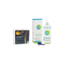 Lenjoy Monthly Day & Night (6 Linsen) + Solunate Multi-Purpose 400 ml mit Behälter