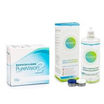 PureVision 2 (6 Linsen) + Solunate Multi-Purpose 400 ml mit Behälter