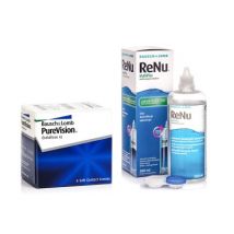 PureVision (6 Linsen) + ReNu MultiPlus 360 ml Sparset