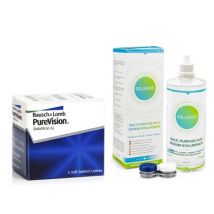 PureVision (6 Linsen) + Solunate Multi-Purpose 400 ml mit Behälter